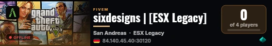 sixdesigns | [ESX Legacy] live status badge