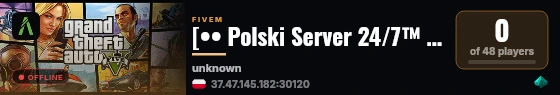 [•• Polski Server 24/7™ [PS24]® ••] live status badge