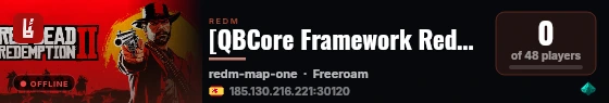 [QBCore Framework RedM] change-me live status badge