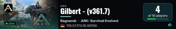 Gilbert - (v361.7) live status badge