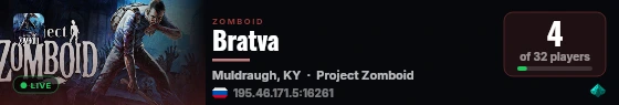 Bratva live status badge