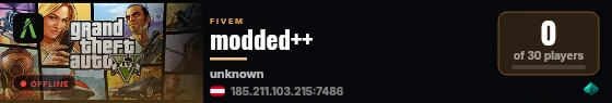 modded++ live status badge
