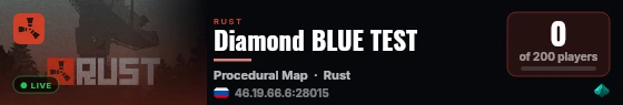 Diamond BLUE #2 [X1|NOLIMIT|CLASSIC|FPS+|KITS] - 19.09.2026 live status badge