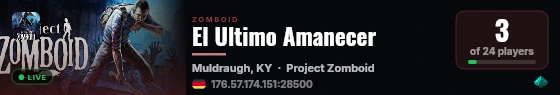 El Ultimo Amanecer live status badge