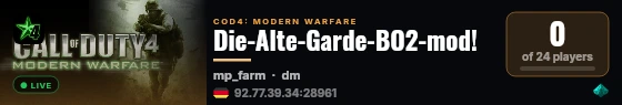 Die-Alte-Garde-BO2-mod! live status badge