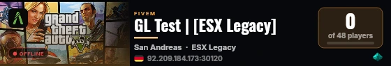GL Test | [ESX Legacy] live status badge