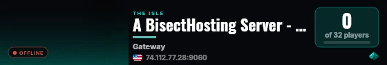 A BisectHosting Server - 14d7a77b live status badge