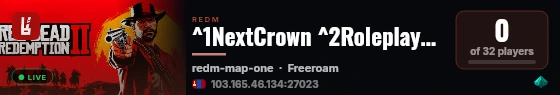^1NextCrown ^2Roleplayers | live status badge
