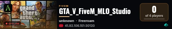GTA_V_FiveM_MLO_Studio live status badge