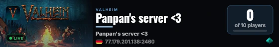 Panpan's server <3 live status badge