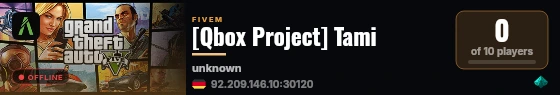 [Qbox Project] Tami live status badge