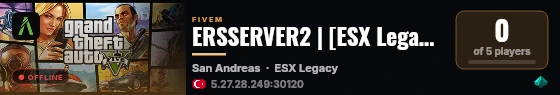 ERSSERVER2 | [ESX Legacy] live status badge