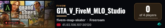 GTA_V_FiveM_MLO_Studio live status badge