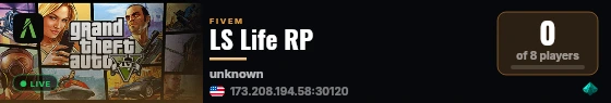 LS Life RP live status badge