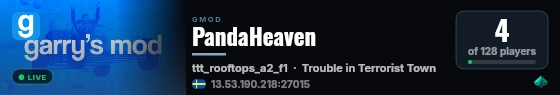 PandaHeaven live status badge
