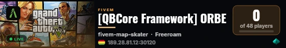 [QBCore Framework] ORBE live status badge