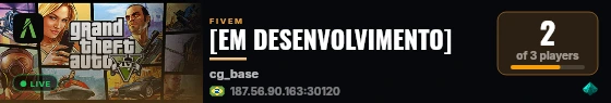 [EM DESENVOLVIMENTO] live status badge