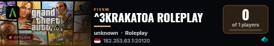 ^3KRAKATOA ROLEPLAY live status badge