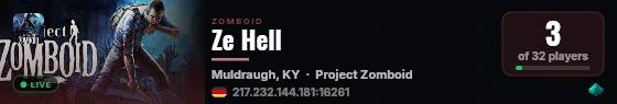Ze Hell live status badge
