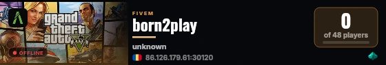 born2play live status badge