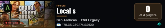 Local s  live status badge