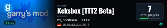 Keksbox [TTT2 Beta] live status badge