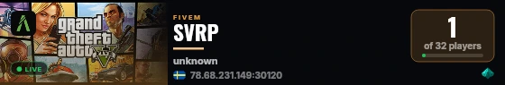 SVRP live status badge