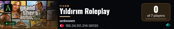 Yıldırım Roleplay live status badge