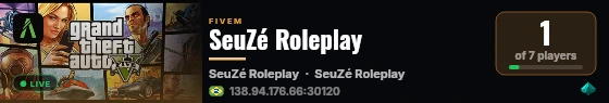 SeuZé Roleplay live status badge