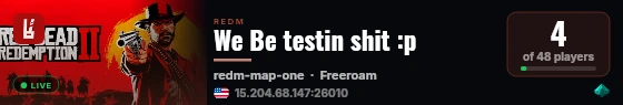 We Be testin shit :p live status badge