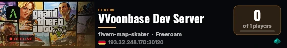 VVoonbase Dev Server live status badge
