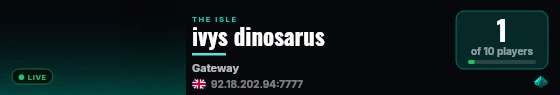 ivys dinosarus live status badge