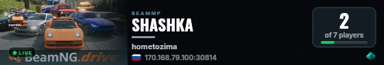 SHASHKA live status badge