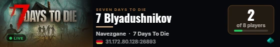 7 Blyadushnikov live status badge