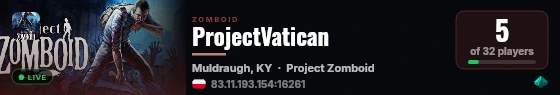 ProjectVatican live status badge