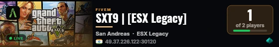 SXT9 | [ESX Legacy] live status badge