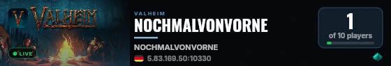 NOCHMALVONVORNE live status badge