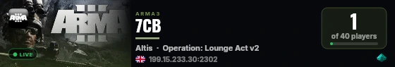 7CB live status badge