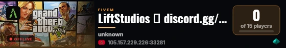 LiftStudios → discord.gg/liftstudios live status badge