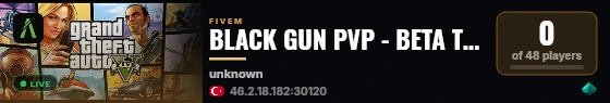 BLACK GUN PVP - BETA TEST live status badge