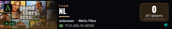 NL live status badge