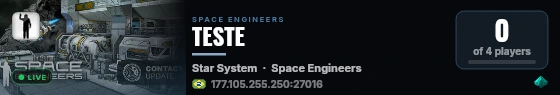 TESTE live status badge