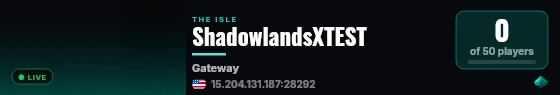 ShadowlandsXTEST live status badge