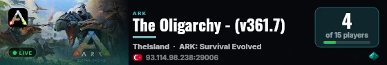 The Oligarchy - (v361.7) live status badge