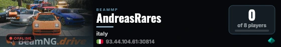 AndreasRares live status badge