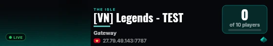 [VN] Legends - TEST live status badge
