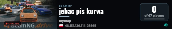 jebac pis kurwa live status badge
