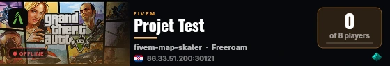 Projet Test live status badge