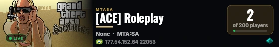 [ACE] Roleplay live status badge