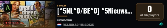 [^5NL^0/BE^0] ^5Nieuwstad Roleplay live status badge